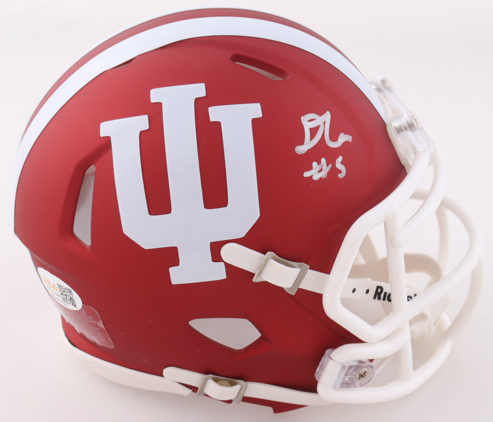 D'Angelo Ponds Signed Indiana Hoosiers Speed Mini Helmet