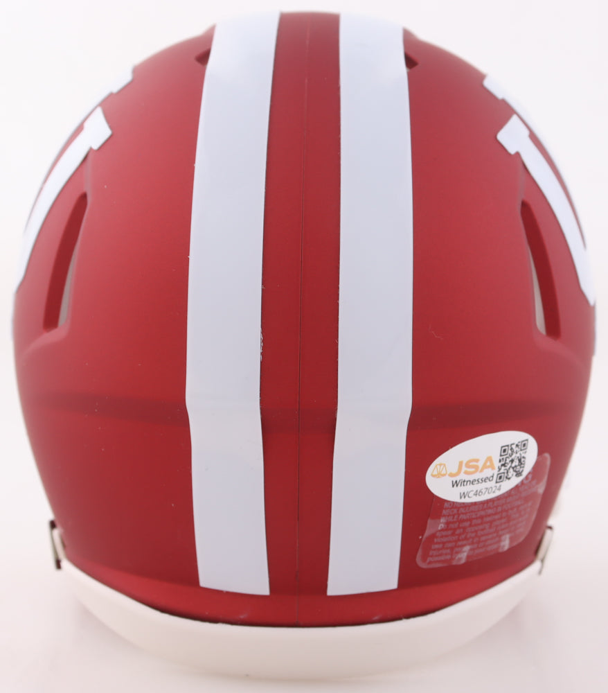 D'Angelo Ponds Signed Indiana Hoosiers Speed Mini Helmet