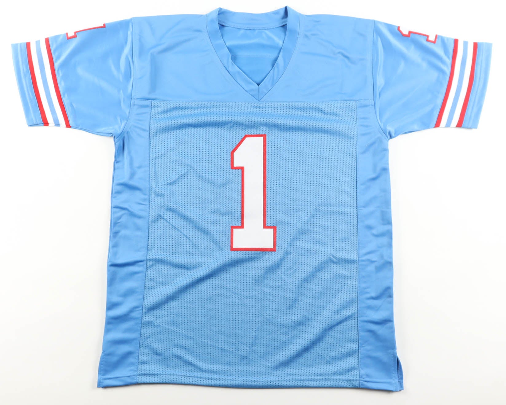 Warren Moon (HOF) Signed Oilers Jersey