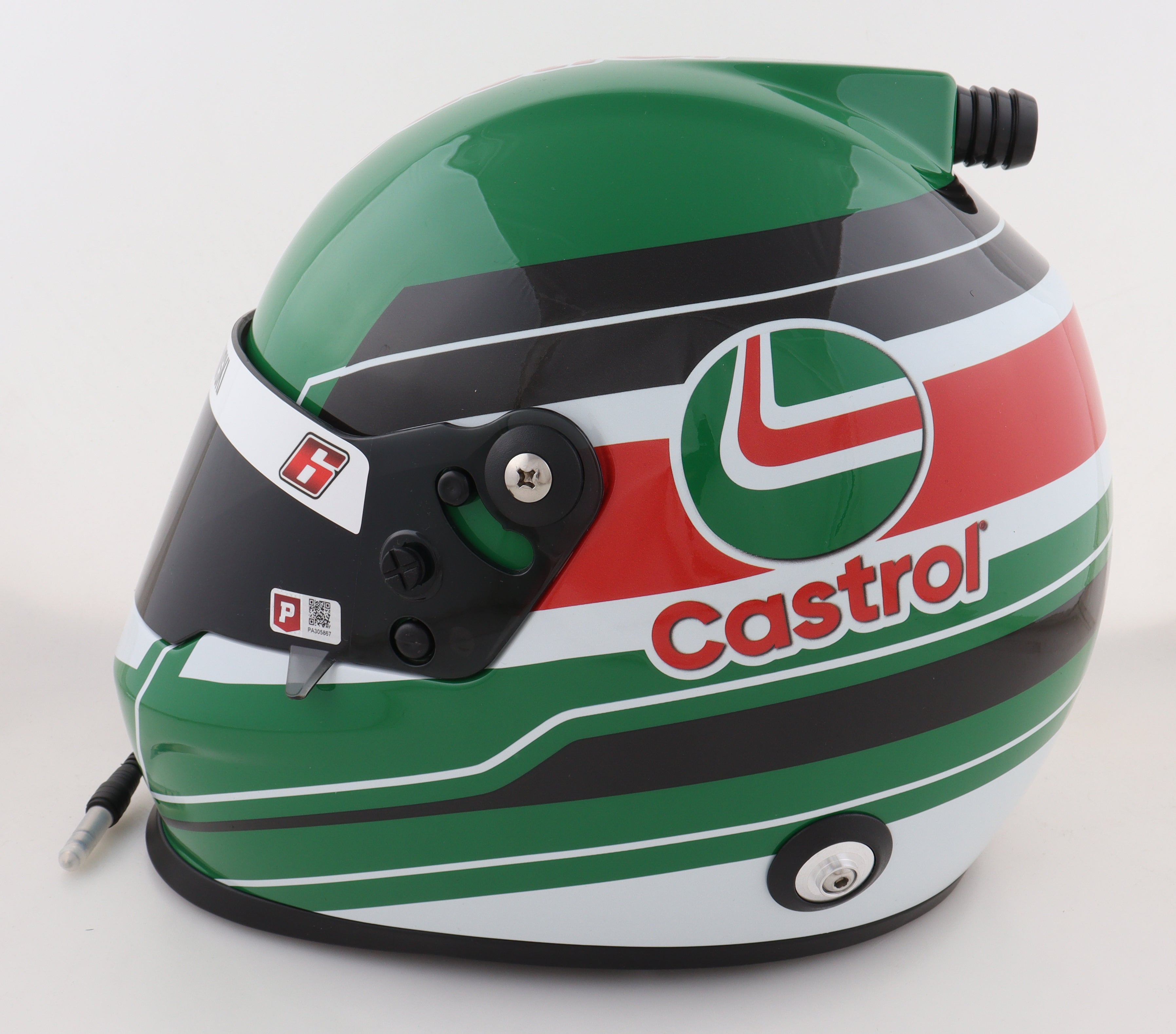Brad Keselowski Signed NASCAR Castrol Full-Size Helmet (PA)