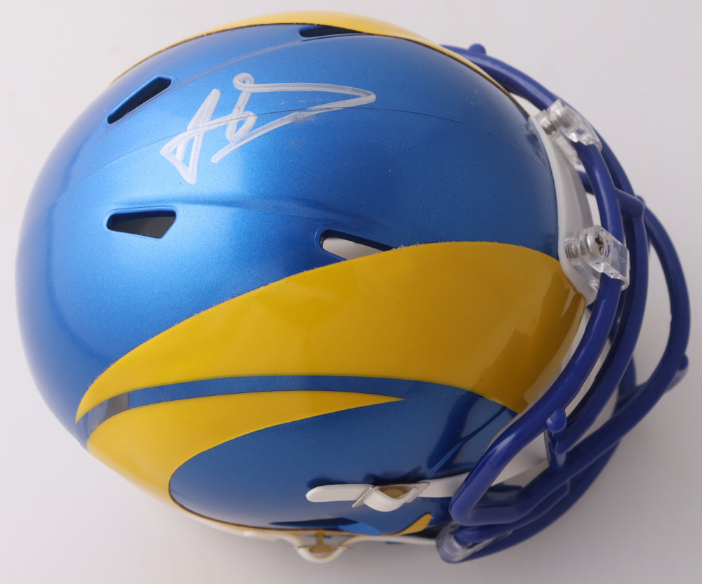 Aaron Donald Signed Rams Speed Mini Helmet