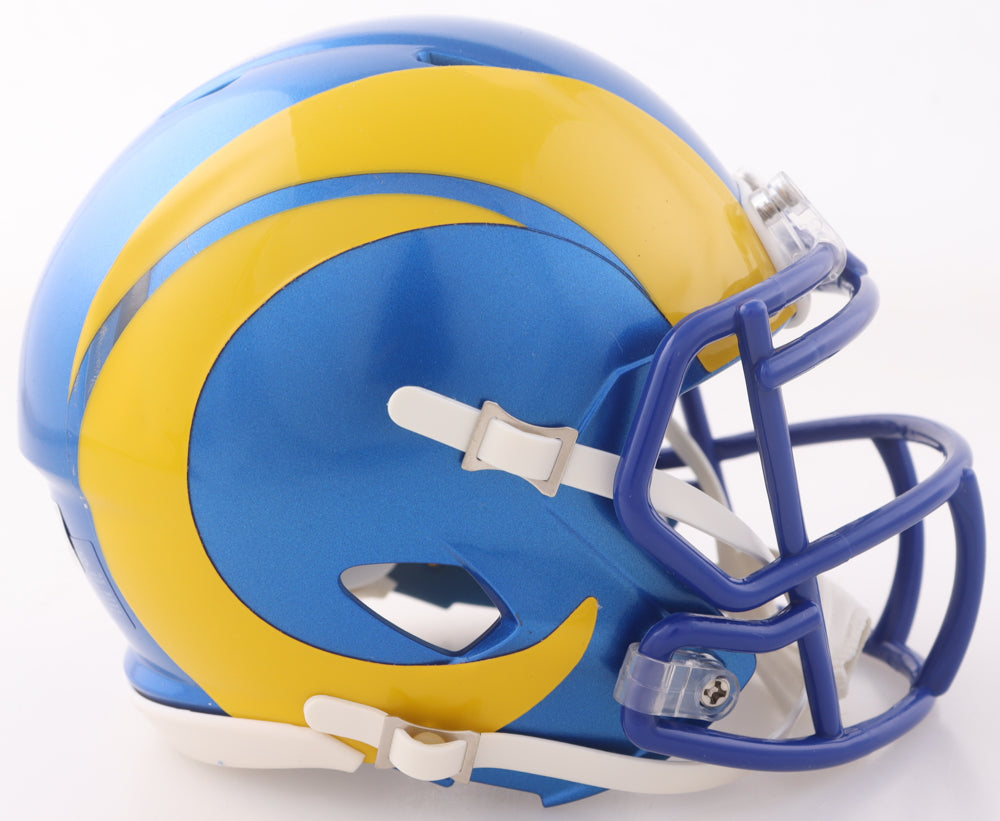 Aaron Donald Signed Rams Speed Mini Helmet