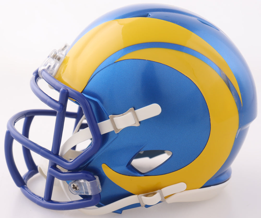 Aaron Donald Signed Rams Speed Mini Helmet