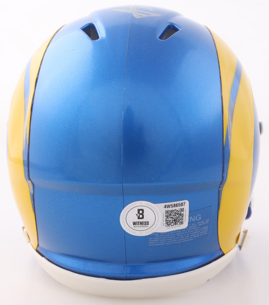 Aaron Donald Signed Rams Speed Mini Helmet
