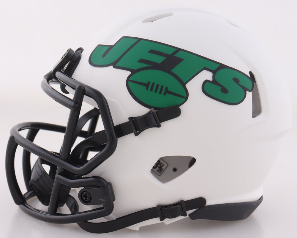 Zach Wilson Signed Jets Lunar Eclipse Alternate Speed Mini Helmet