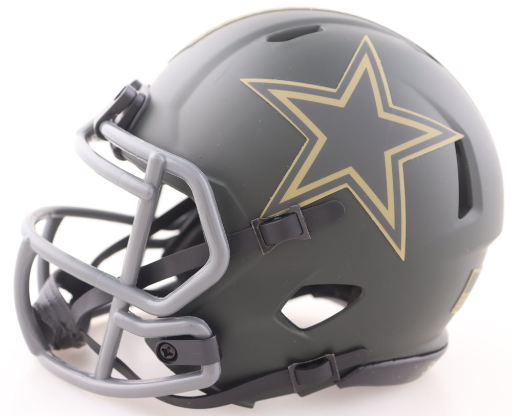 George Pickens Signed Cowboys Salute to Service Alternate Speed Mini Helmet