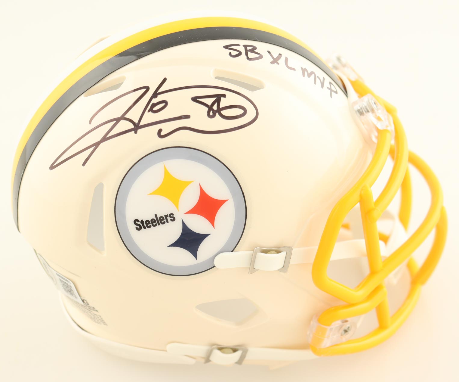 Hines Ward Signed Steelers Retro Alternate Speed Mini Helmet Inscribed "SB XL MVP"