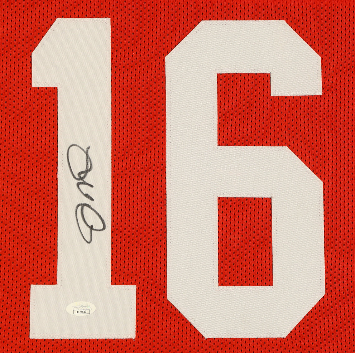Joe Montana Signed Custom Framed Jersey Display (JSA)