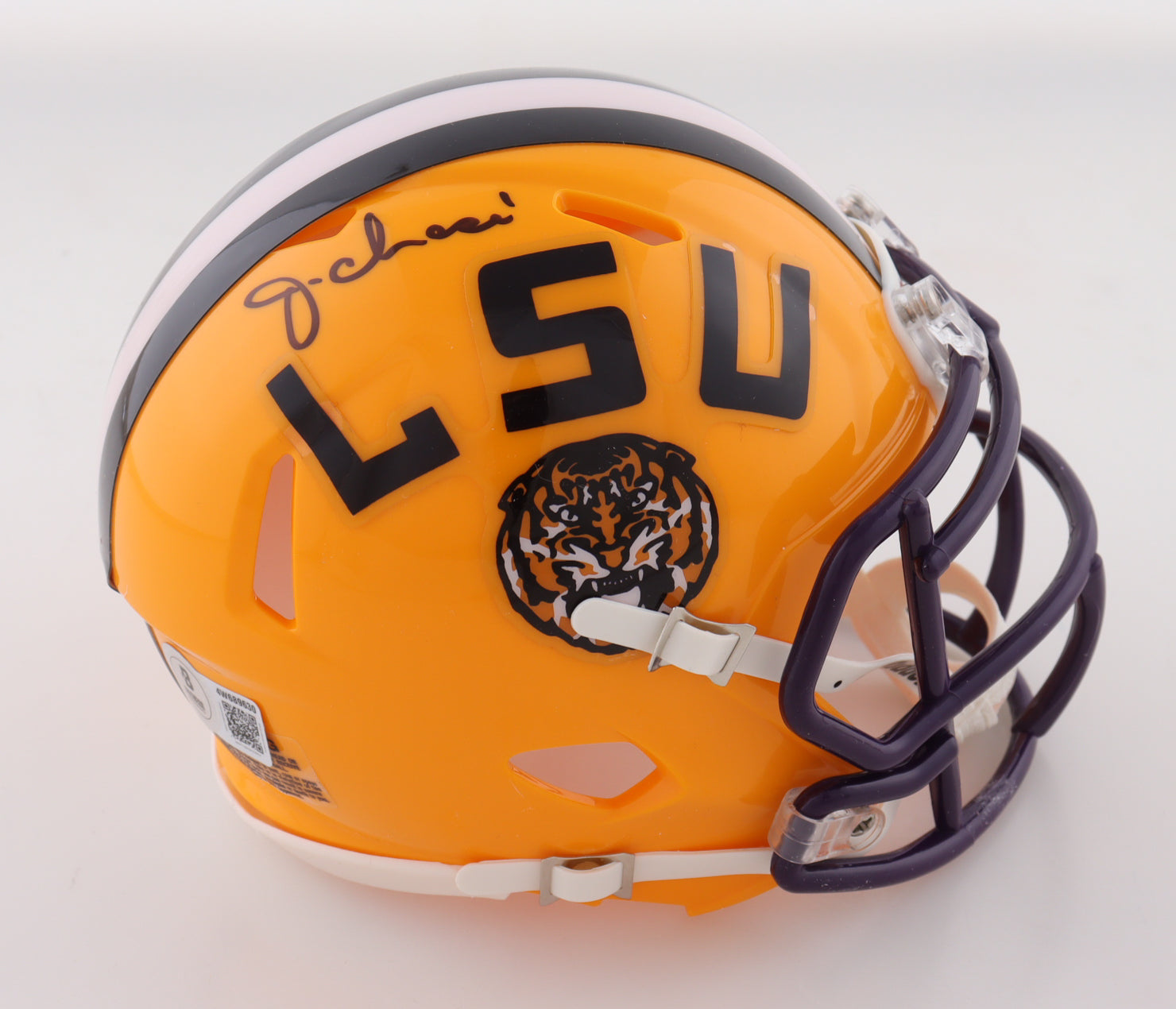 Ja'Marr Chase Signed LSU Tigers Speed Mini Helmet