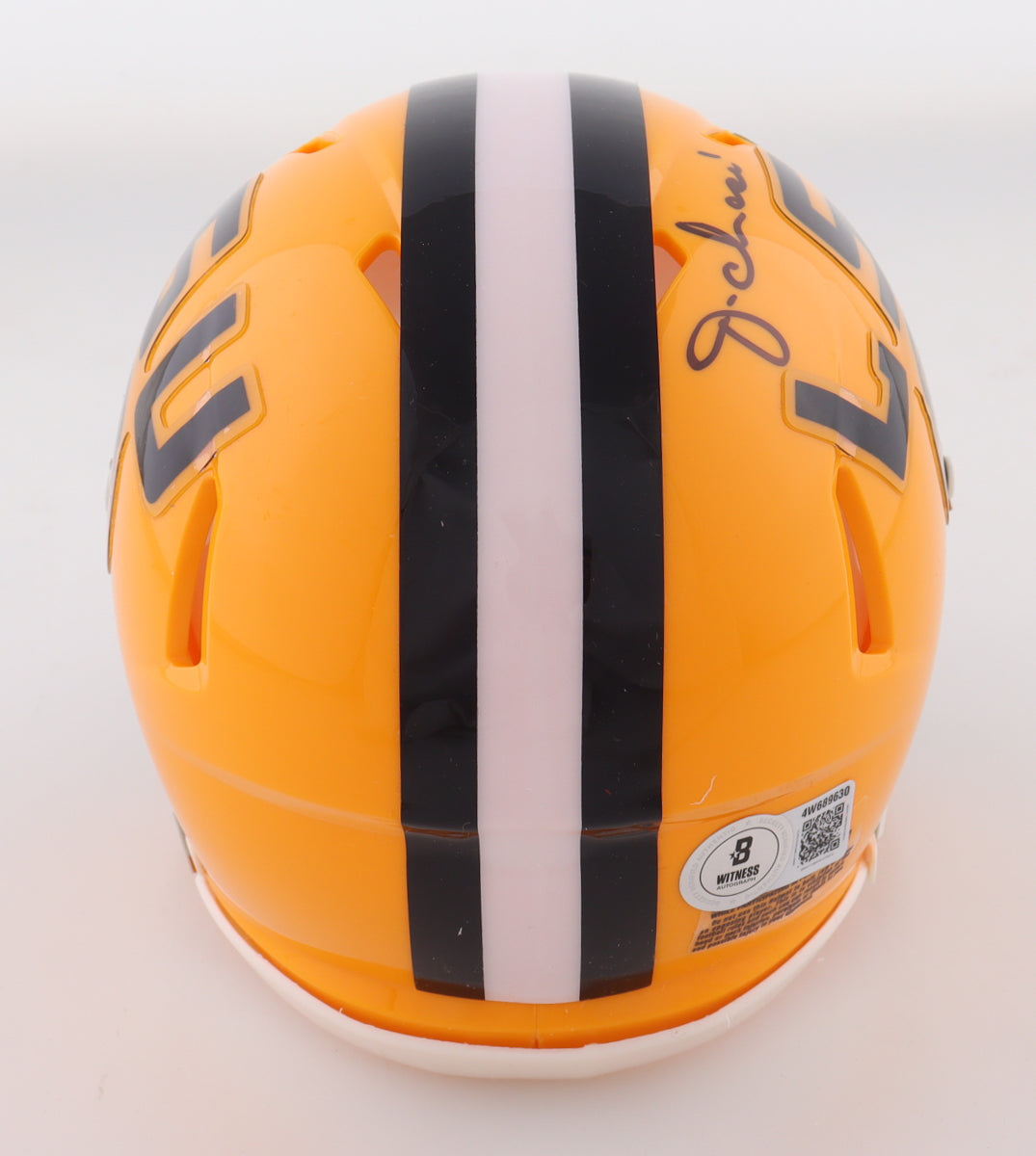 Ja'Marr Chase Signed LSU Tigers Speed Mini Helmet