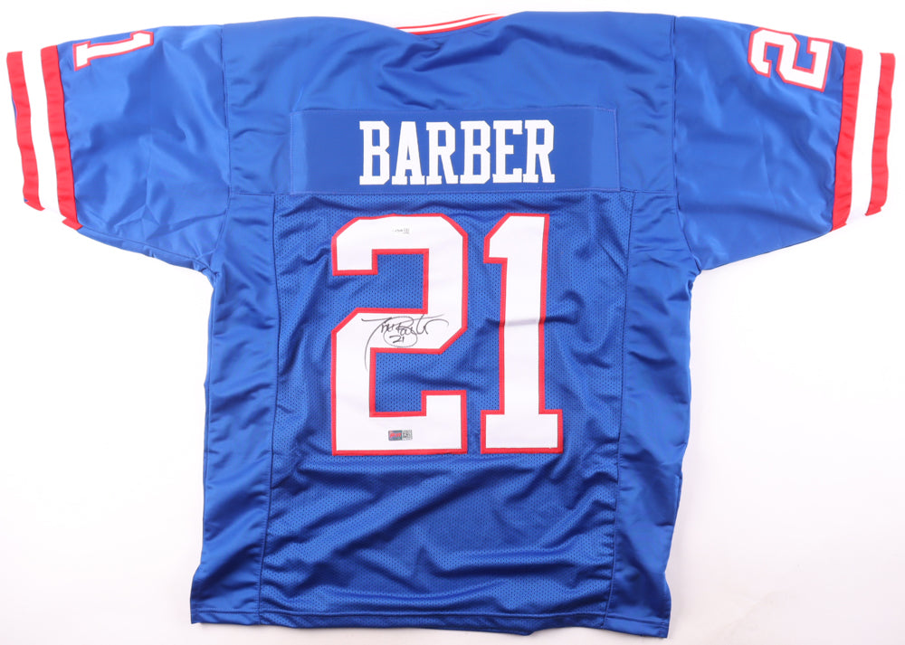 Tiki Barber Signed Jersey
