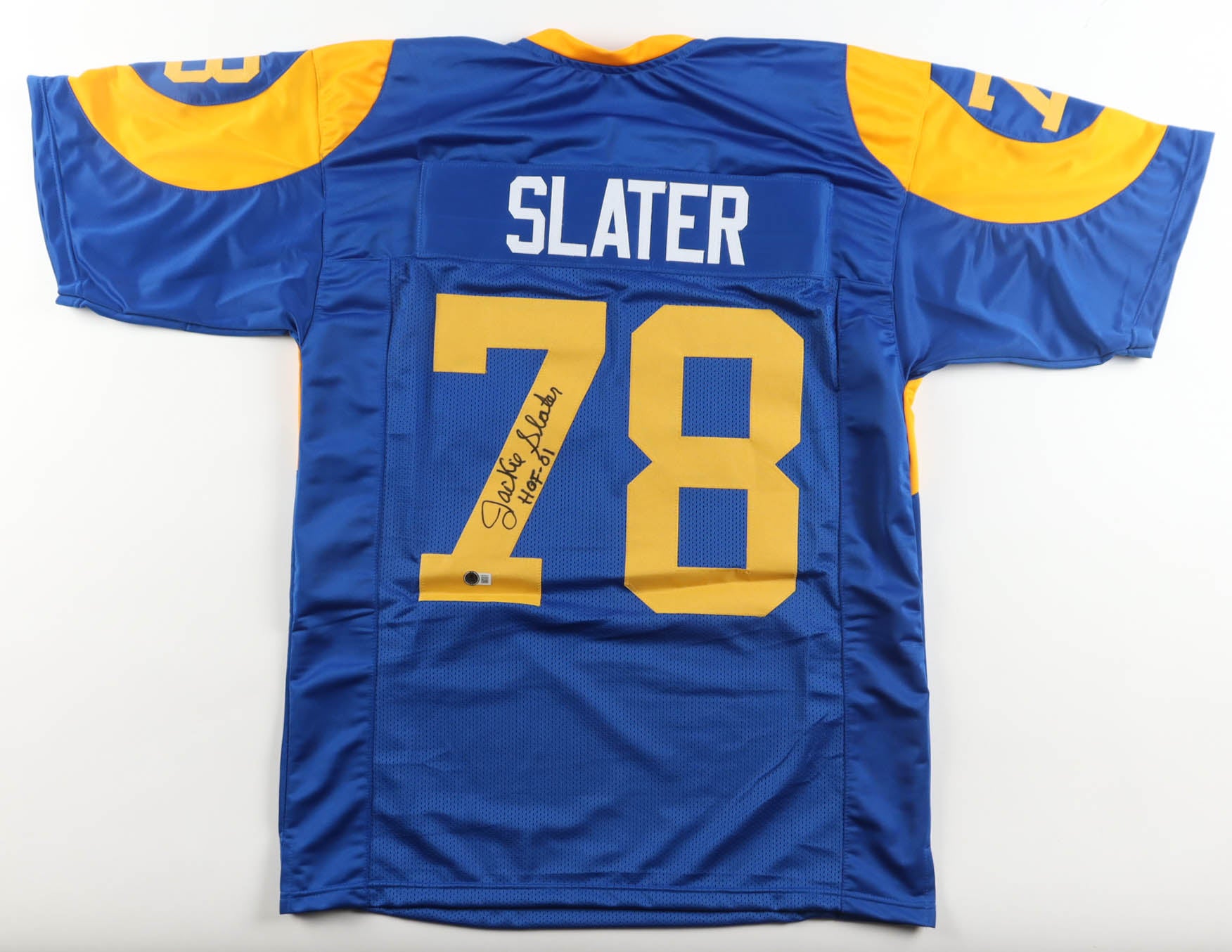 Jackie Slater Signed Jersey