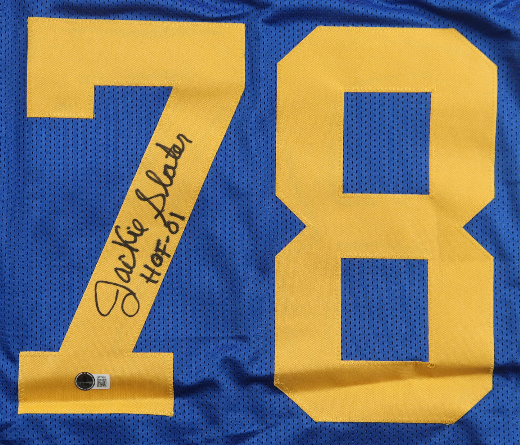 Jackie Slater Signed Jersey