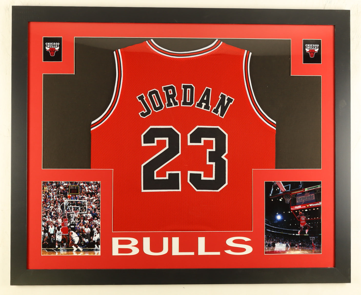 Michael Jordan Custom Framed Jersey Display