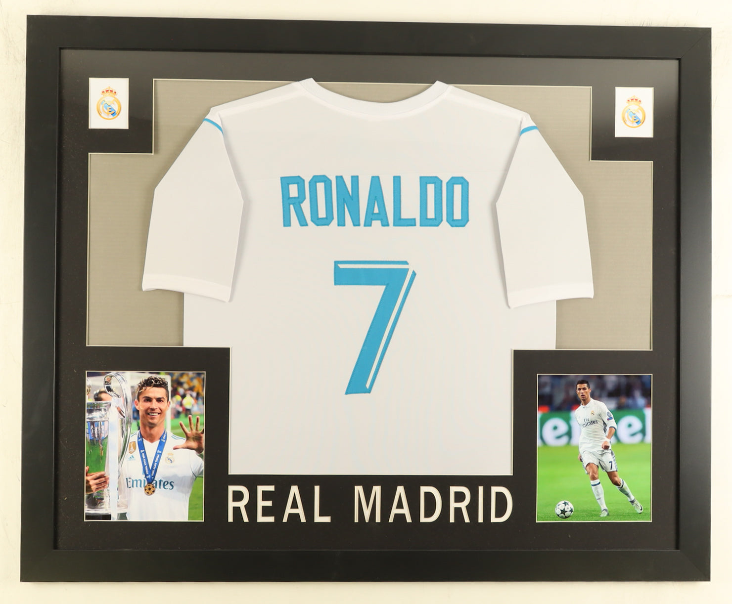 Cristiano Ronaldo Custom Framed Jersey