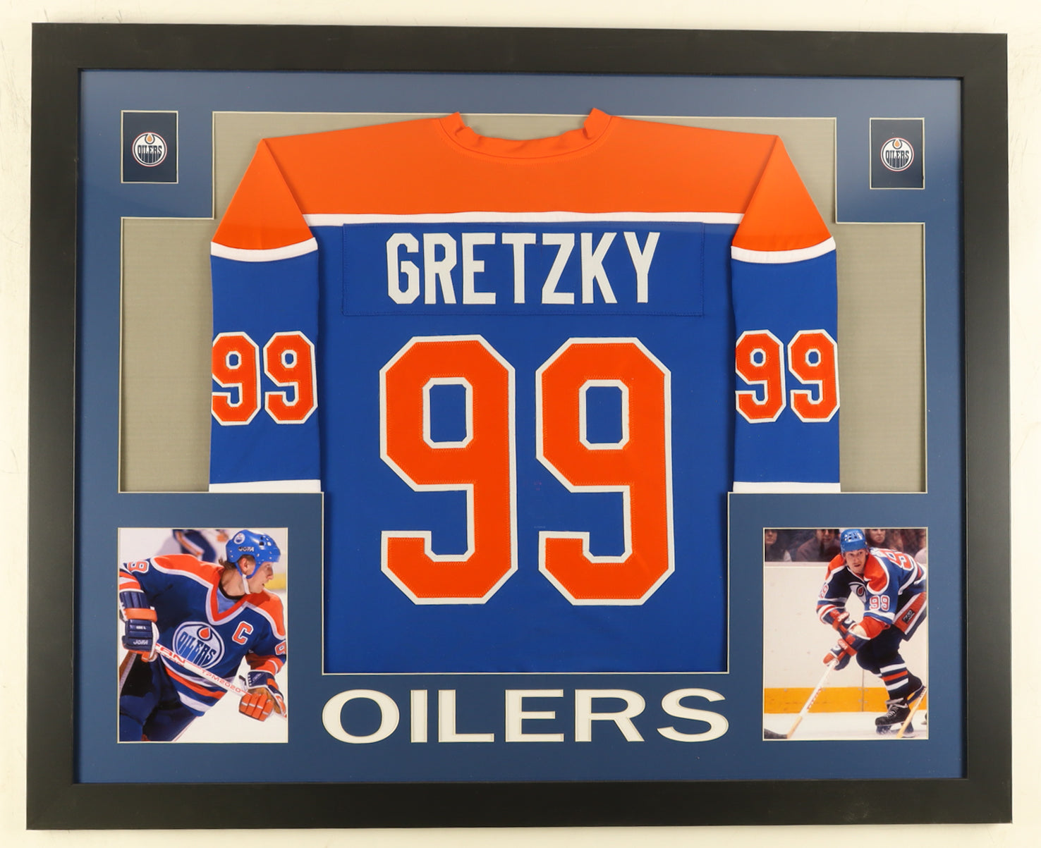 Wayne Gretzky Custom Framed Jersey Display