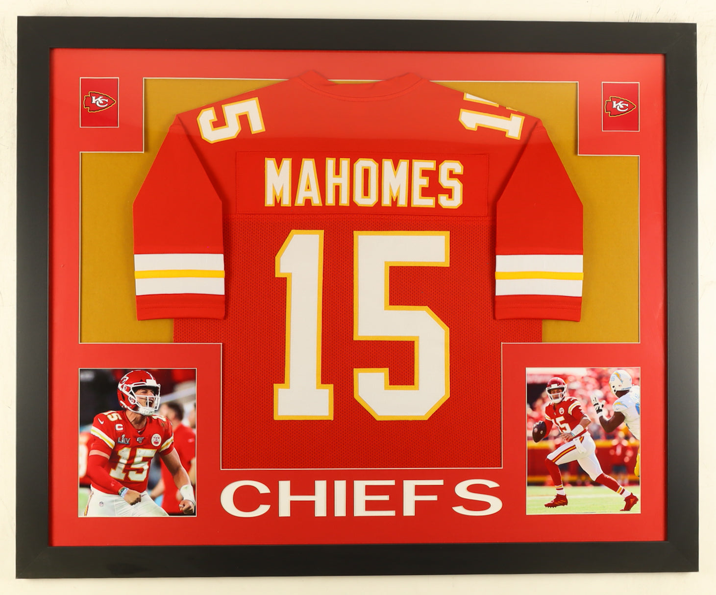 Patrick Mahomes Custom Framed Jersey Display