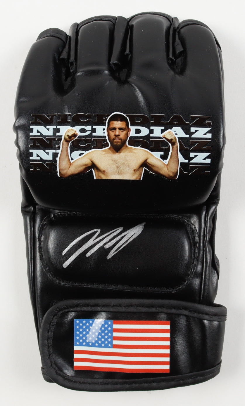 Nick Diaz Signed MMA Custom USA Glove (Beckett)