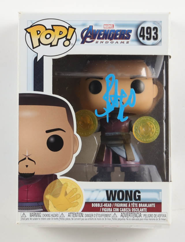 Benedict Wong Signed "Avengers: Endgame" #493 Wong Bobble-Head Funko Pop! Vinyl Figure (ACOA)