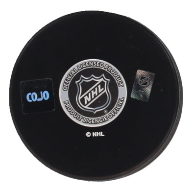 Paul Coffey Signed Oilers Logo Hockey Puck Inscribed "H.O.F. 04" (COJO)