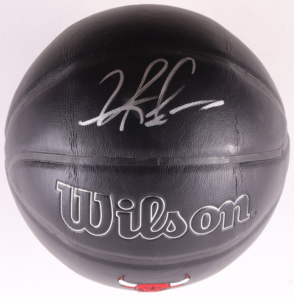 Dennis Rodman Signed NBA Bulls Logo Basketball (Beckett)
