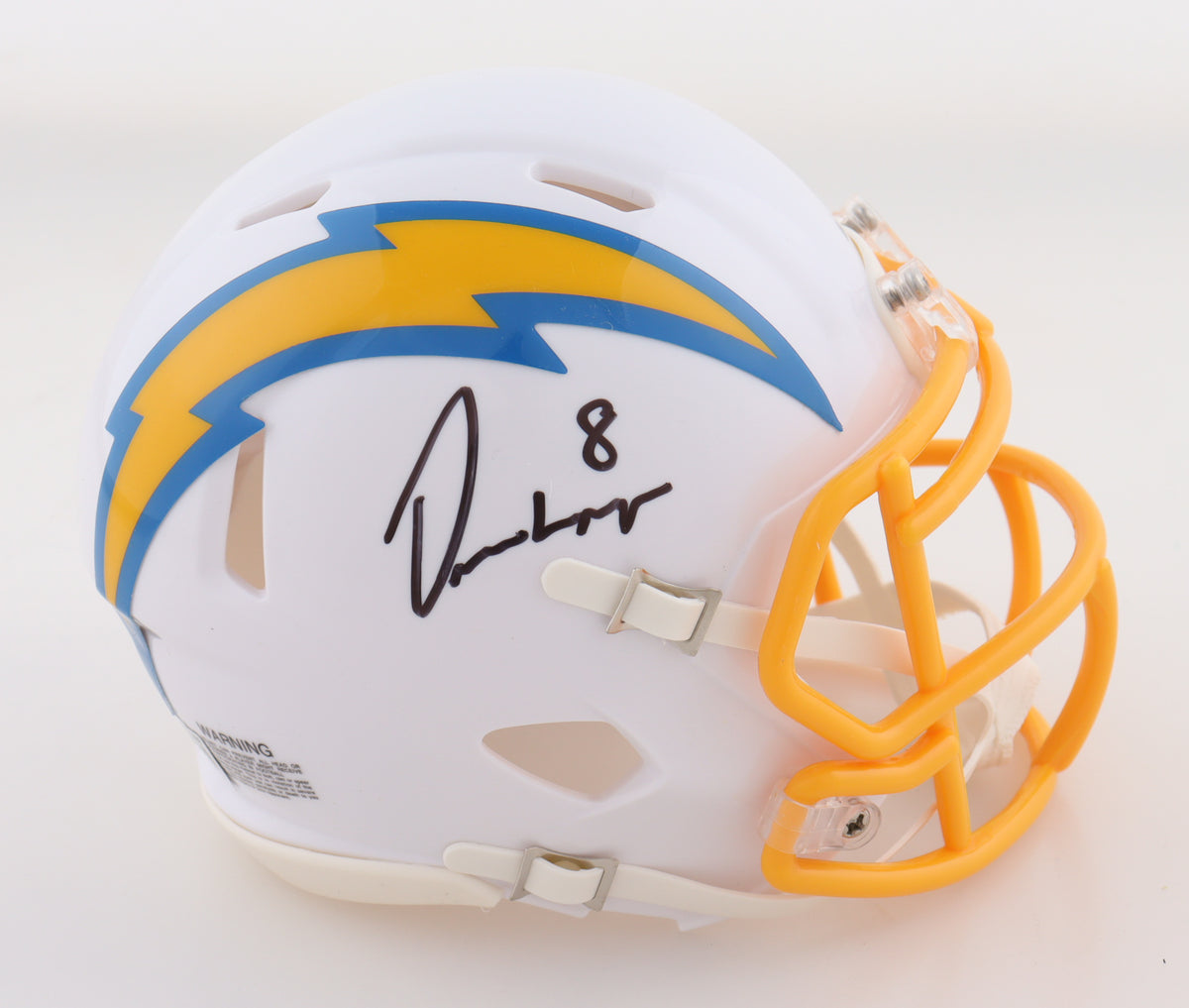 Omarion Hampton Signed Chargers Speed Mini Helmet (Beckett)
