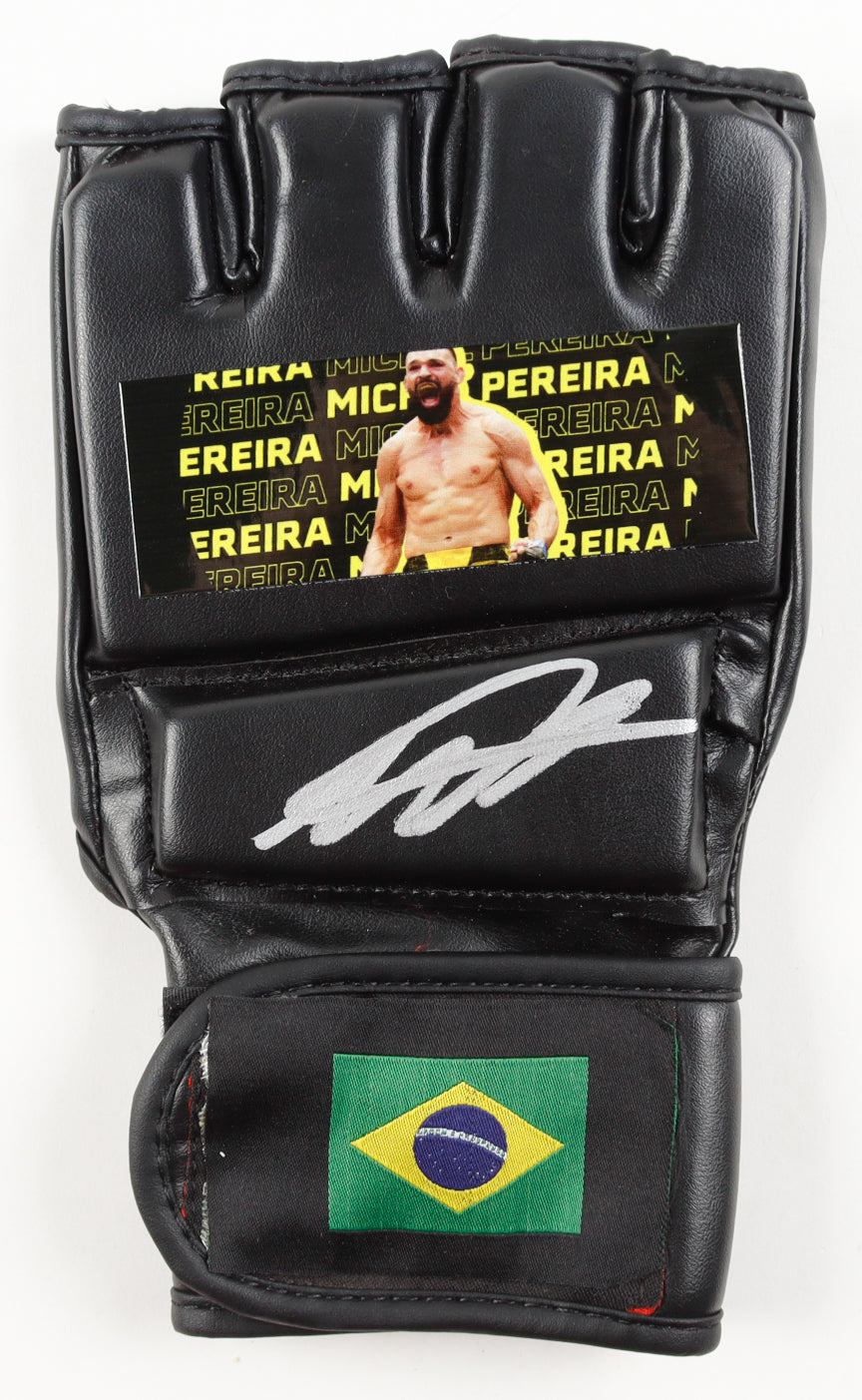 Michel Pereira Signed MMA Custom Brazil Glove (PA)