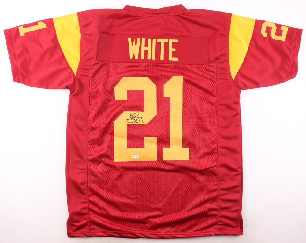LenDale White Signed Trojans Jersey