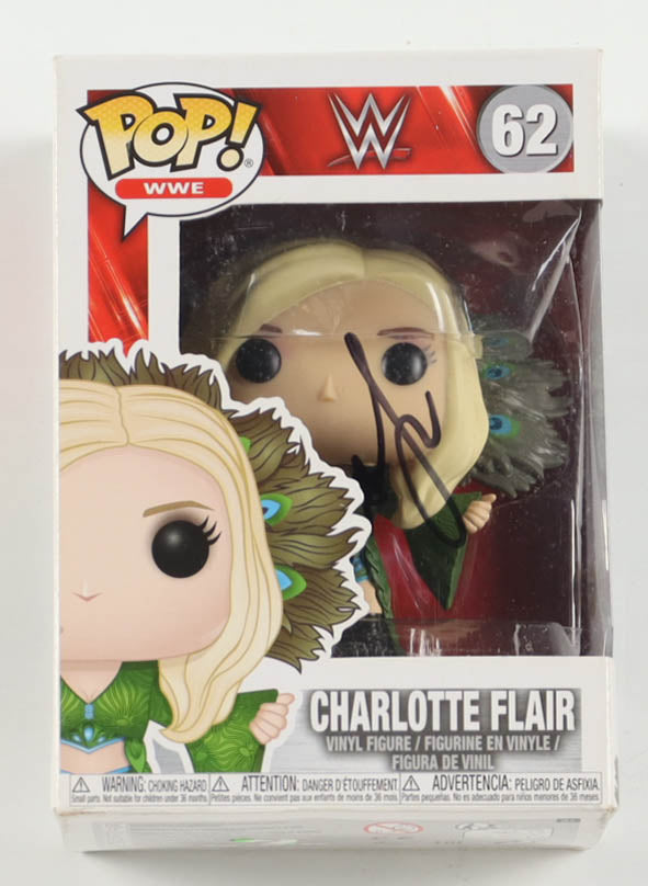 Charlotte Flair Signed WWE #62 Funko Pop! Vinyl Figure (ACOA)