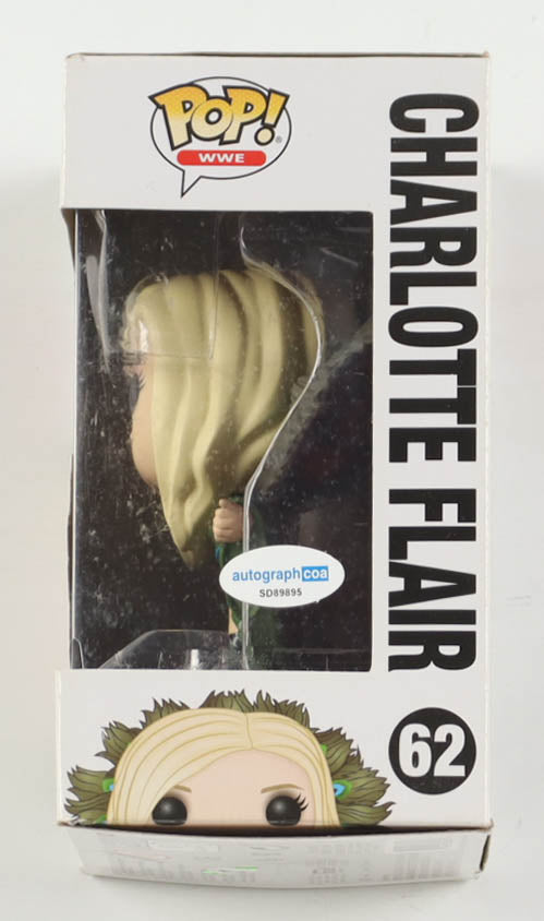 Charlotte Flair Signed WWE #62 Funko Pop! Vinyl Figure (ACOA)