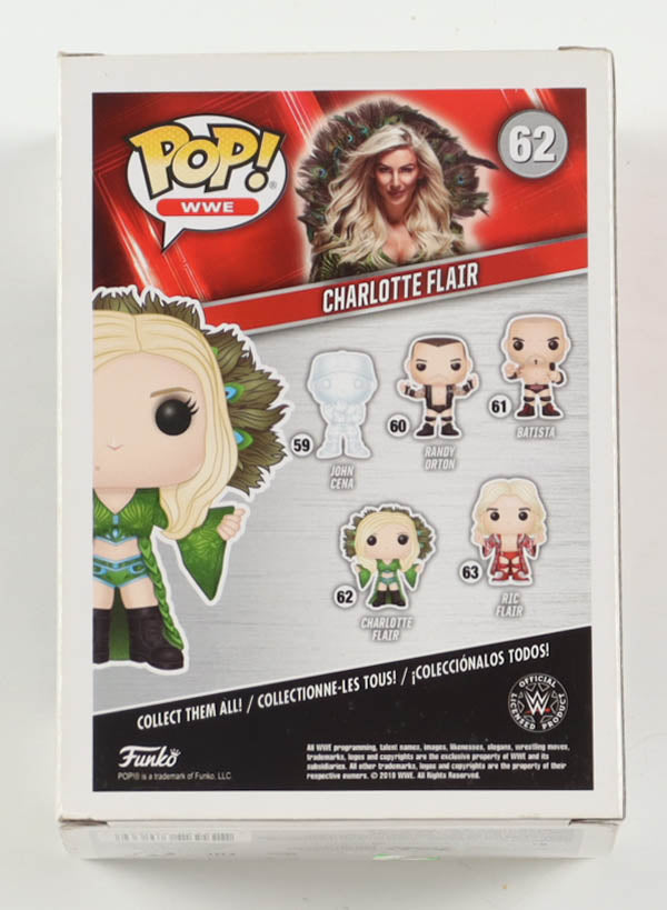 Charlotte Flair Signed WWE #62 Funko Pop! Vinyl Figure (ACOA)