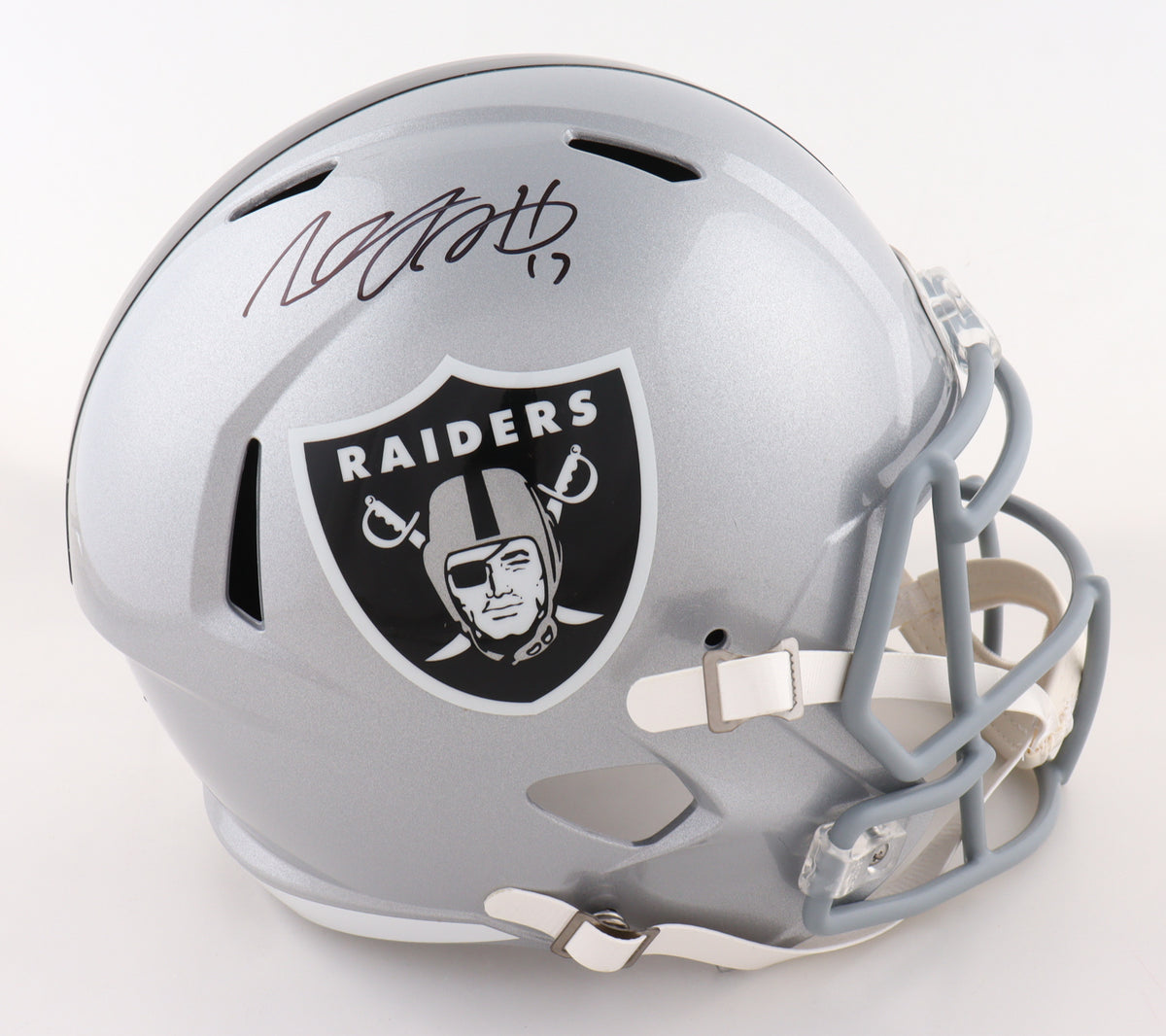 Davante Adams Signed Raiders Full-Size Speed Helmet (Beckett)