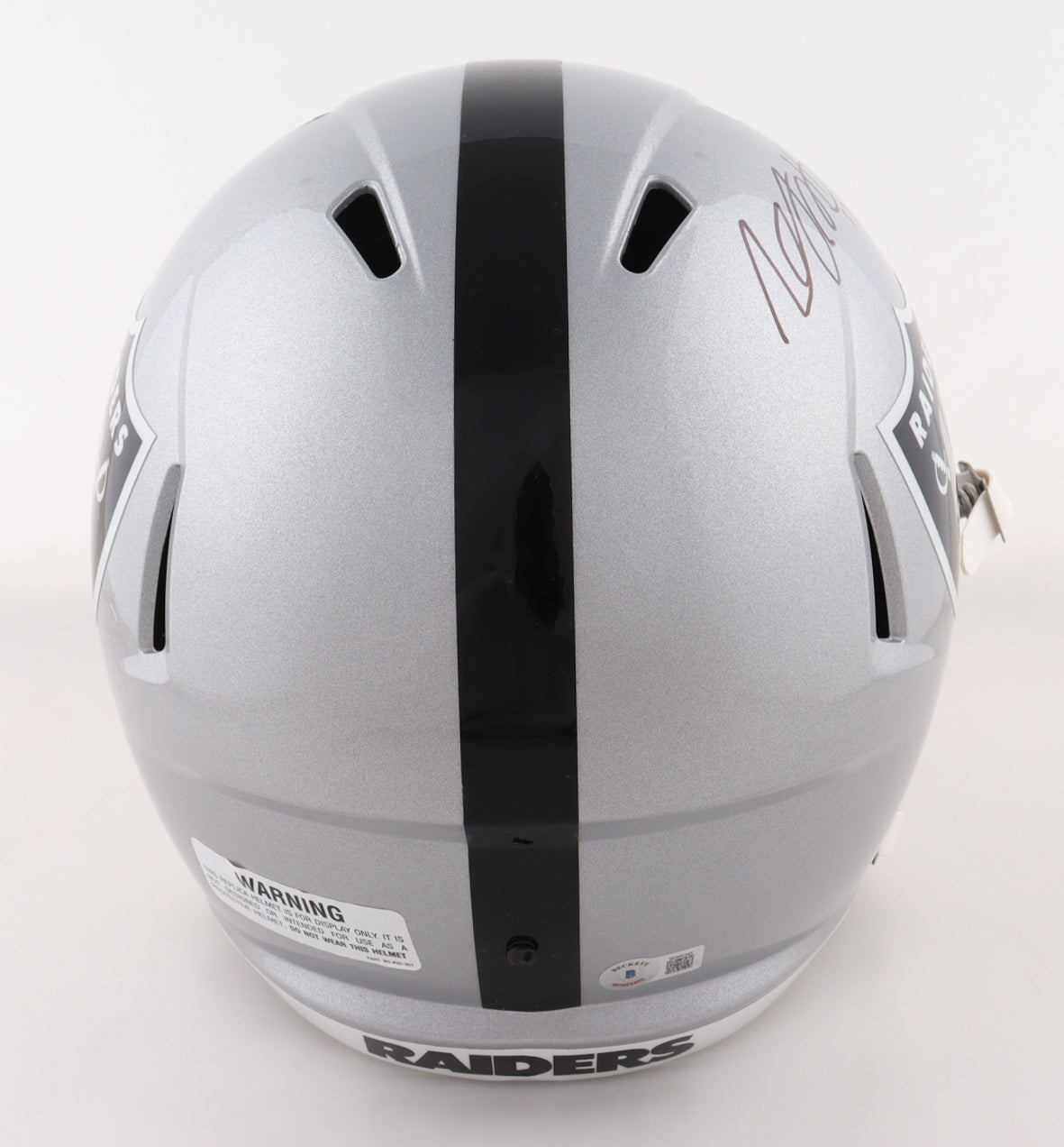 Davante Adams Signed Raiders Full-Size Speed Helmet (Beckett)