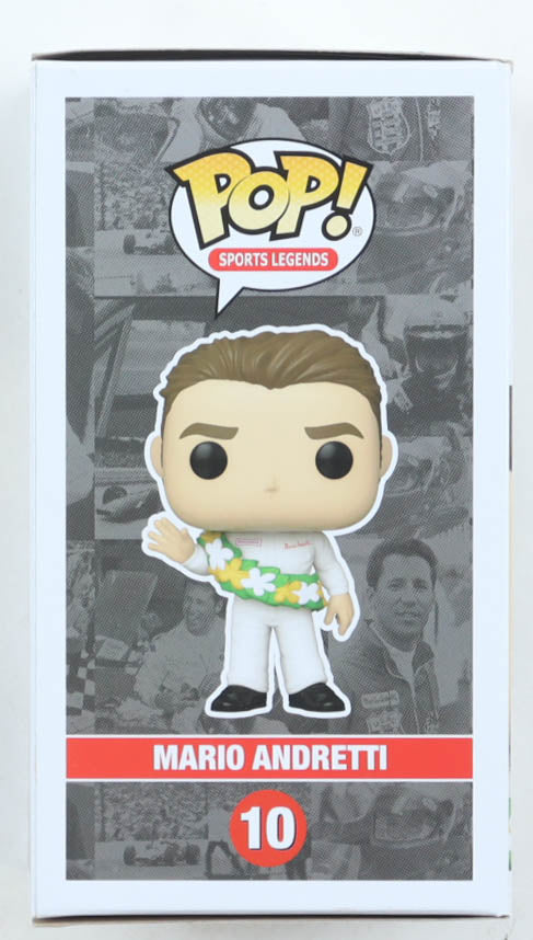 Mario Andretti Signed #10 Funko Pop! Vinyl Figure (JSA)