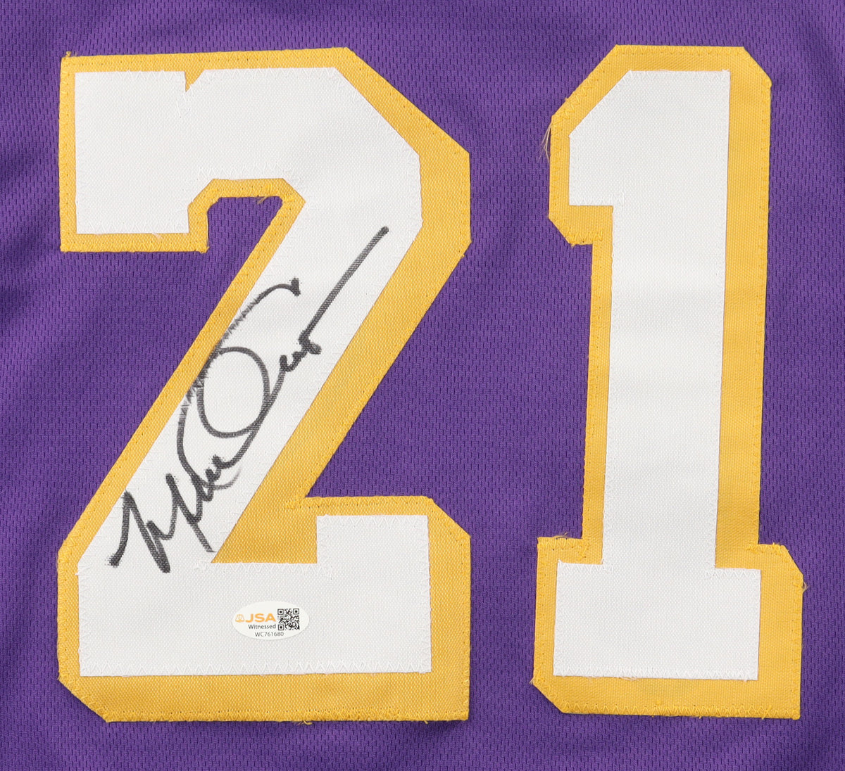 Michael Cooper Signed Jersey (JSA)