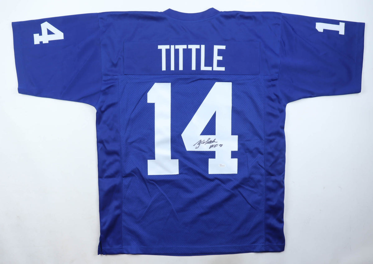 Y. A. Tittle Signed Jersey Inscribed "HOF '71" (JSA)