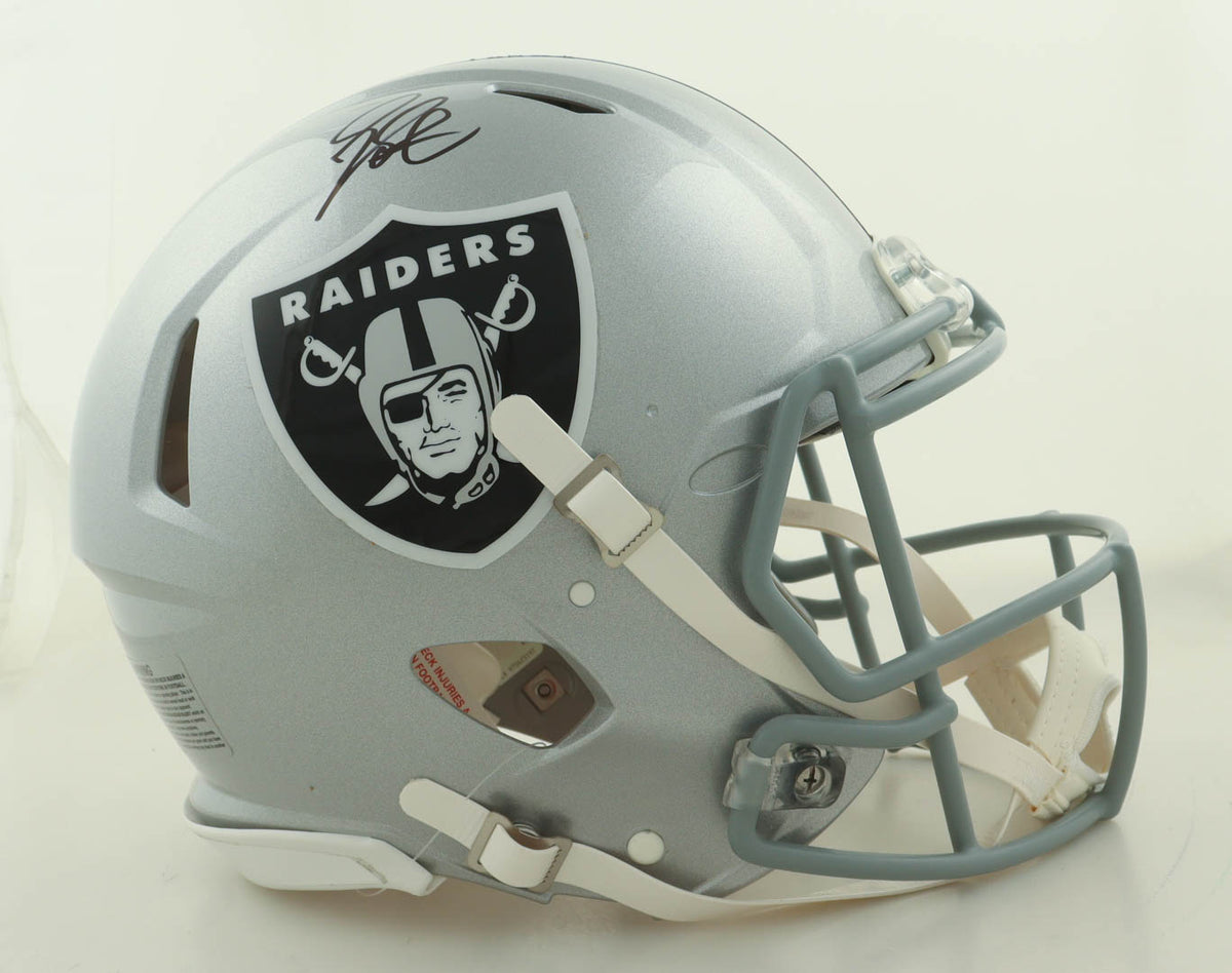 Geno Smith Signed Raiders Full-Size Authentic On-Field Speed Helmet (Fanatics)