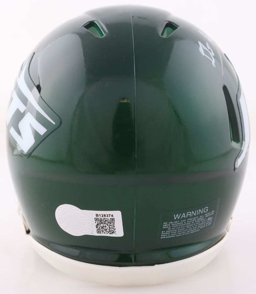 D'Angelo Ponds Signed Jets Speed Mini Helmet (Schwartz)