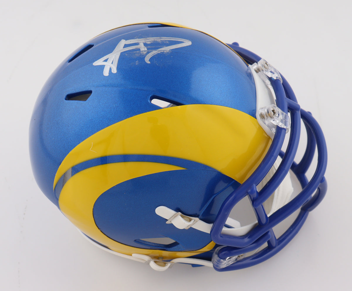 Aaron Donald Signed Rams Speed Mini Helmet (Beckett)