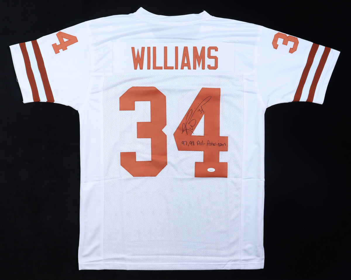 Ricky Williams Signed Jersey Inscribed "97, 98 All-American" (JSA)
