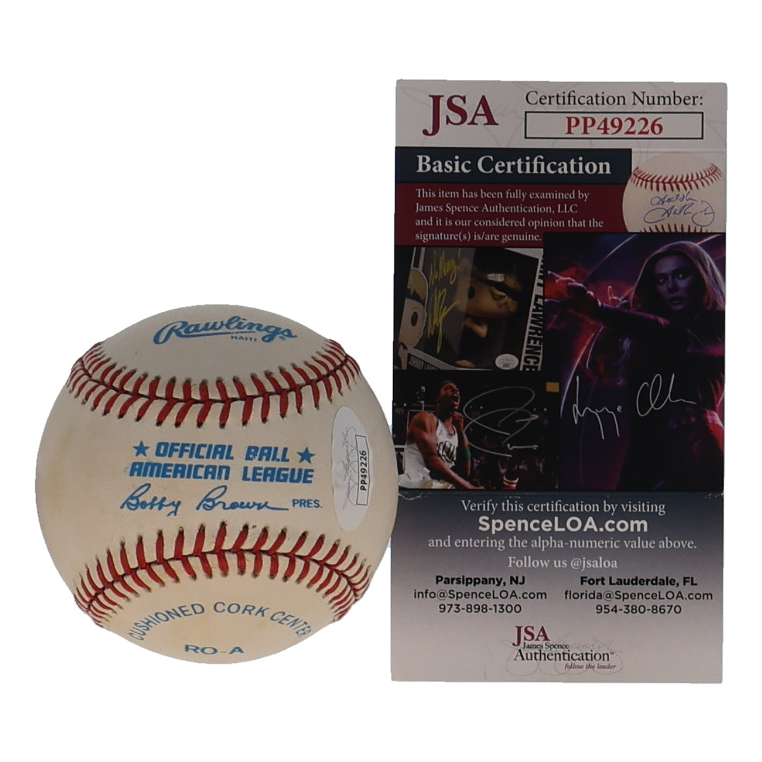Tim Salmon Signed OAL Baseball with Inscription (JSA)