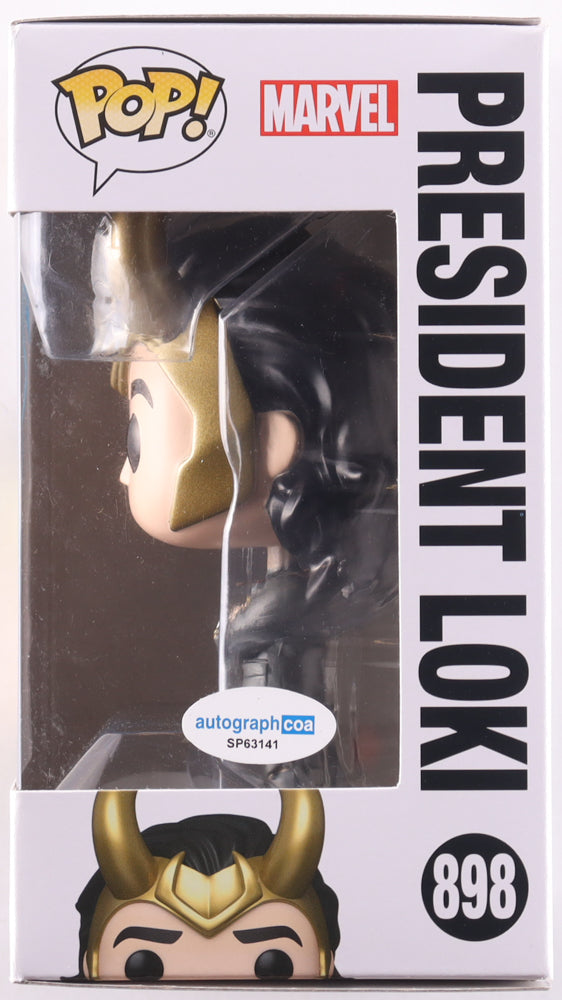 Tom Hiddleston Signed "Loki" #898 President Loki Funko Pop! Vinyl Figure (ACOA)