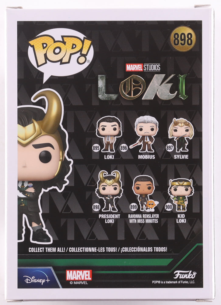 Tom Hiddleston Signed "Loki" #898 President Loki Funko Pop! Vinyl Figure (ACOA)