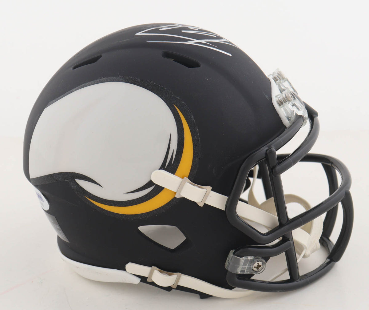 Adrian Peterson Signed Vikings AMP Alternate Speed Mini Helmet (PSA)