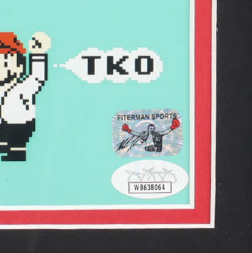 Mike Tyson Signed Custom Framed Photo Display with "Punch-Out!!" Nintendo Game Cartridge (JSA & Tyson)
