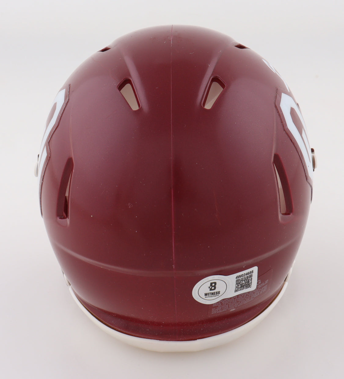 Brian Bosworth Signed Oklahoma Sooners Speed Mini Helmet with personalized case and visor (Beckett)