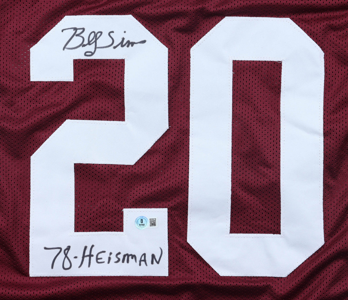 Billy Sims Signed Jersey Inscribed "78 Heisman" (Beckett)
