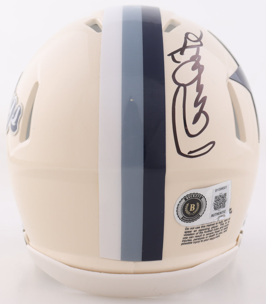 Randy White Signed Cowboys Retro Alternate Speed Mini Helmet Inscribed "HOF 94" in personalized case with visor (Beckett)