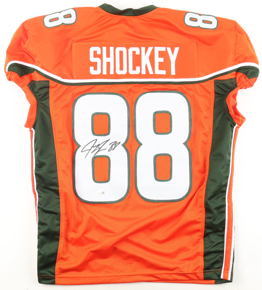Jeremy Shockey Signed Miami U Jersey (JSA)