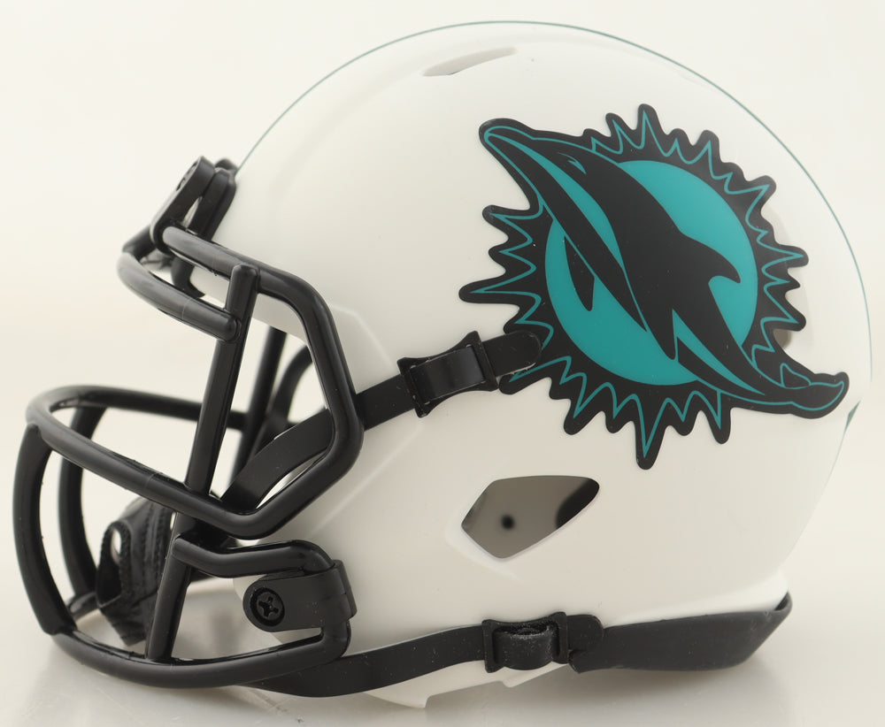 Jaylen Waddle Signed Dolphins Lunar Eclipse Alternate Speed Mini Helmet (JSA & PIA)